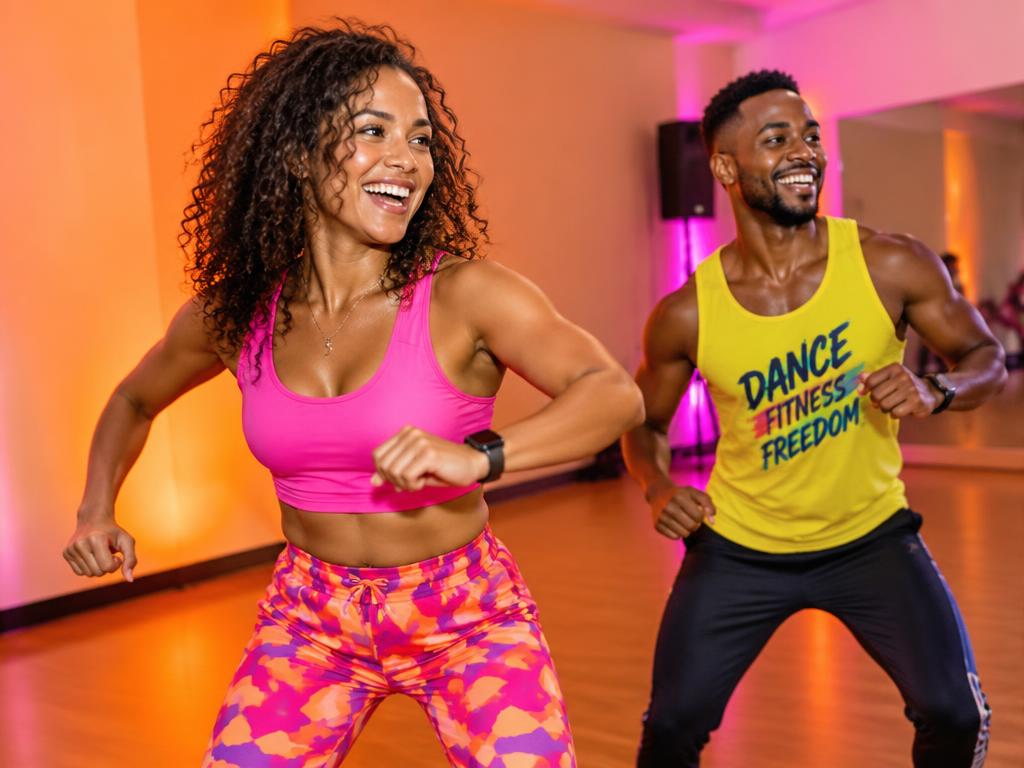 People of all ages and backgrounds dancing at Dance Fit Fest